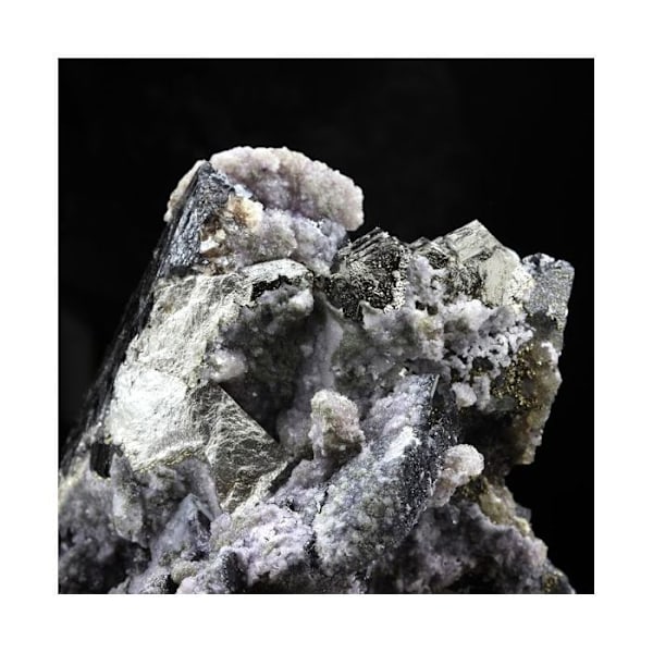 Sten og mineraler. Wolframit, Kvarts, Siderit, Pyrit. 3680,0 øre. Panasqueira-minerne, Portugal.