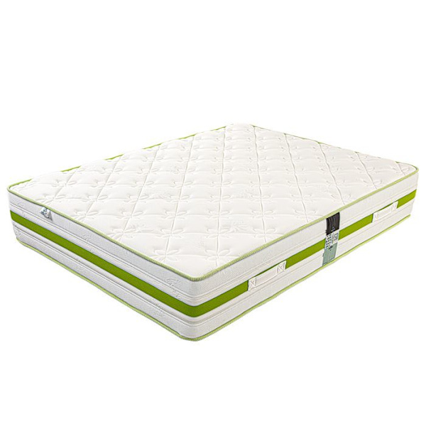 Madrass 140x200 cm, Rêverie, 30 cm, memory foam, fast, sommar/vintersida + 2 kuddar Vit