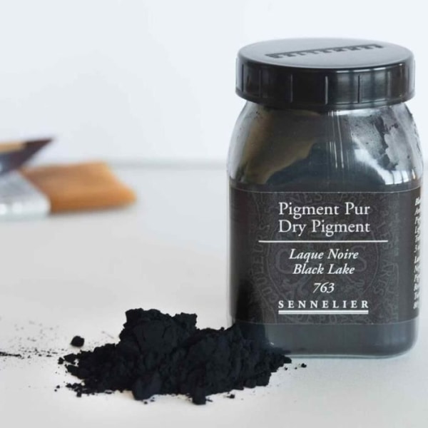 Pigment til fremstilling af maling - 80 g potte - Sort lak