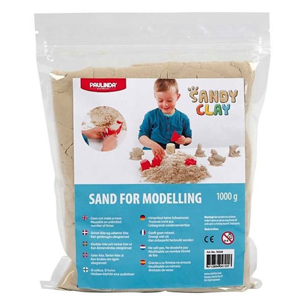 Muotoiluhiekka - SANDY - Luonnollinen - 1 kg - Seka - Aikuinen - Beige