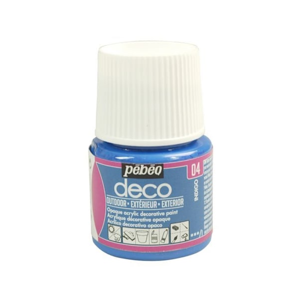 Monipintainen ulkoakryylimaali - Indigo - 45 ml Blå