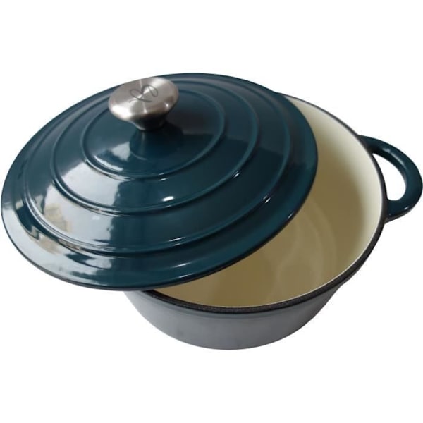 BAUMALU gryta 24 cm - Rund form - Blågrön Blå grön