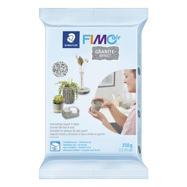 FIMOair Granite Effect -muovailusavi - FIMO - Itsekovettuva - Helppo työstää - Ei tartu sormiin Grå