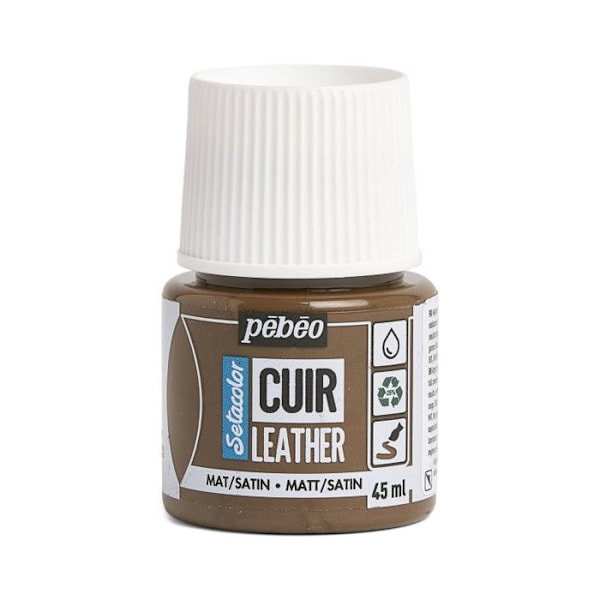 Läderfärg - Setacolor - Brun Expresso - 45 ml - Akryl - Blander Flera färger tillgängliga