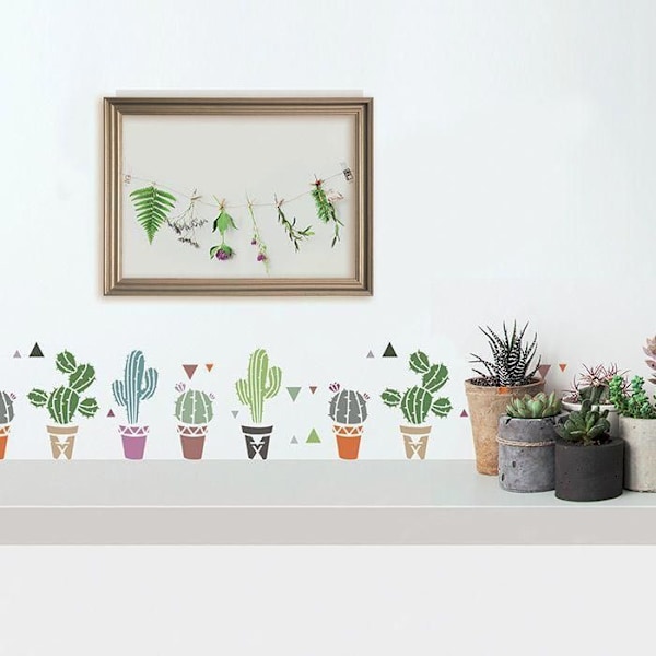 Pochoir 15 x 40 cm Kaktus