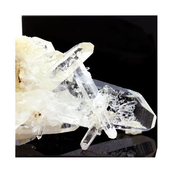 Quartz 'bjergkrystal' og Siderite 110,8 karat Vit