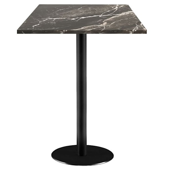 Ståbord 60 x 60 cm - Rome royal marmor model Svart