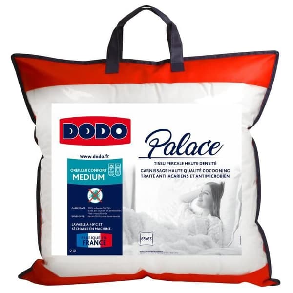 DODO Oreiilleri Percale Anti-Akkar - 65 x 65 cm Vit