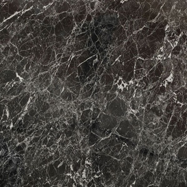Bord 70 x 70 cm Rom bistro blank sort marmor Svart