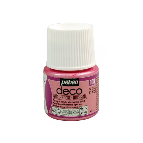 Akrylmaling - Pébéo - P.BO Dekor - Perlemor Anemone - 45ml - Mat finish pärlemorsanemone