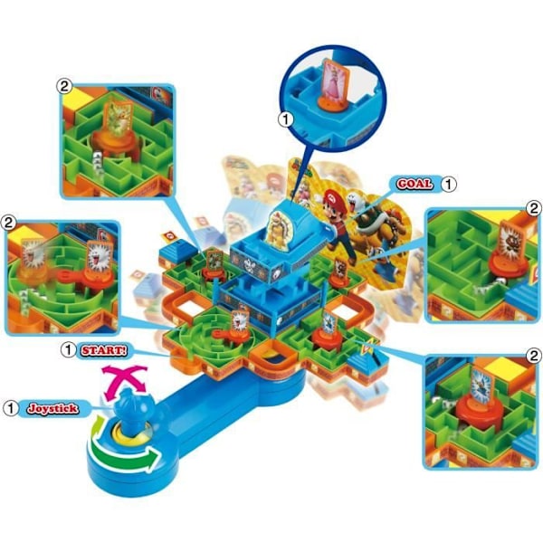 Lautapeli - EPOCH - Super Mario Maze Game DX - 1 pelaaja tai enemmän - Lapsi - Mario Röd