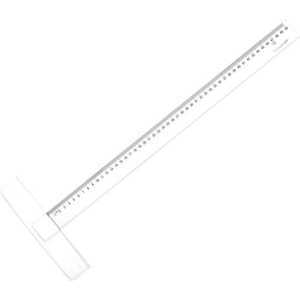 Kiinteä 1 viivoitin 1 tahrankestävä reuna 50 cm - Graph it {väri}