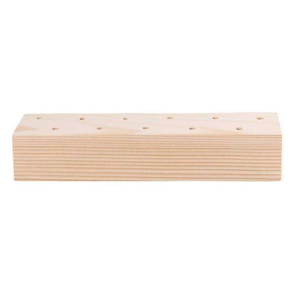 Puinen tuki kuivatuille kukille - 21 x 4 x 5 cm kastanj