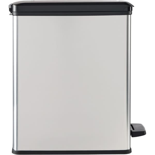 Pedalspand - SLIM BIN - 25 L - Metalgrå - Curver Metallisk grå