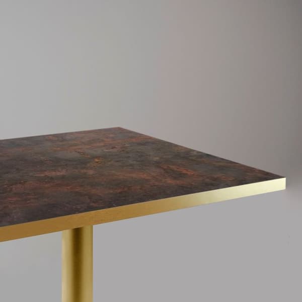 Højt bord 60 x 60 cm Rom bistro rust brun