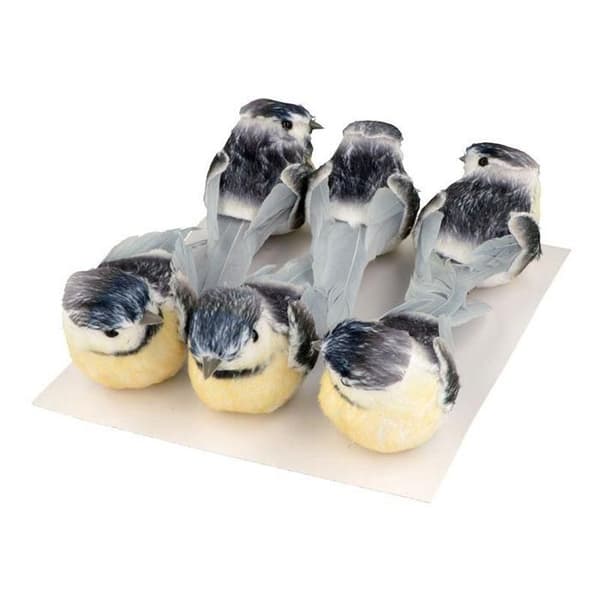 Sätt 6 mesar på klämma Svart
