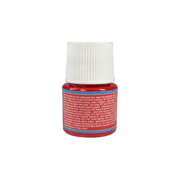 Stofmaling - PéBéo - Setacolor uigennemsigtig - Rød - 45 ml - Tåler vask Röd
