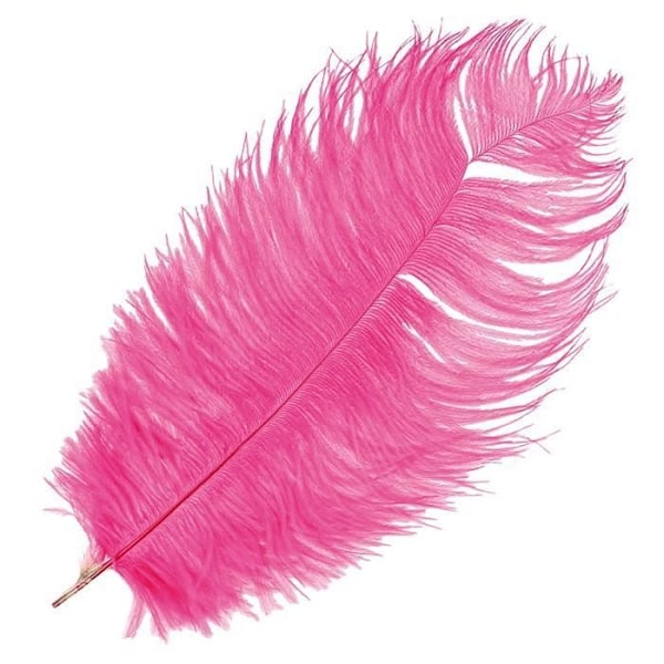 Strutsfjäder - Fuchsia rosa - 35cm - Vuxen