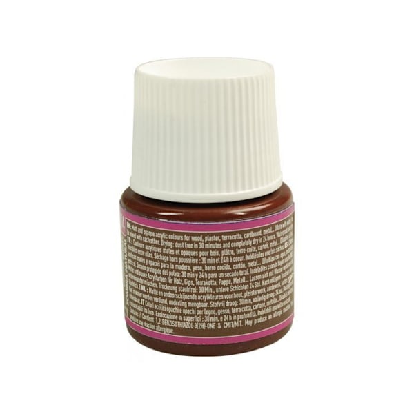 Akrylmaling - Pébéo - P.BO Déco - Brændt umber - Mat - 45ml bränd skugga