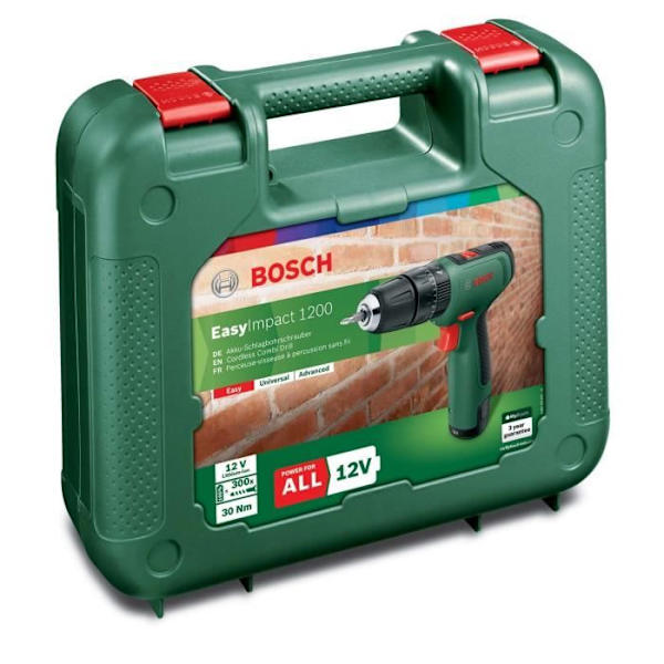 Bosch akkuiskuporakone - EasyImpact 1200 (toimitetaan 1 18V-1,5Ah akun ja laturin kanssa)