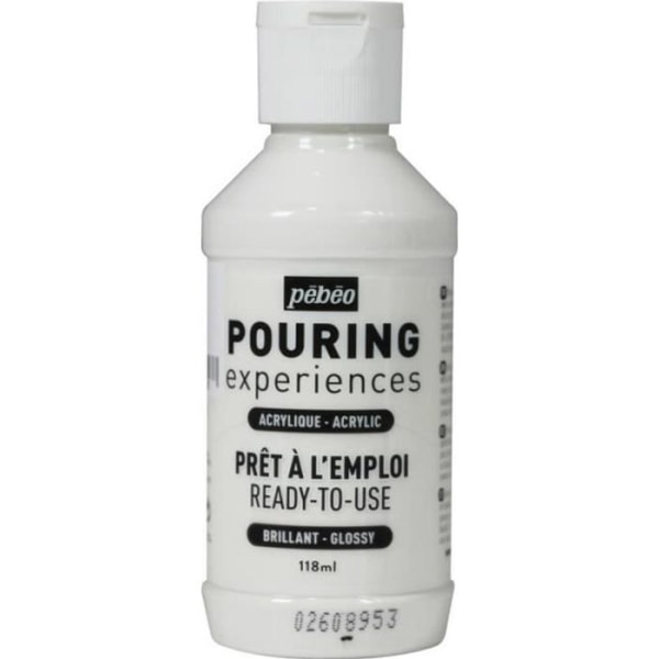 Pébéo Pouring Akrylfärg - 118 ml Titanium White