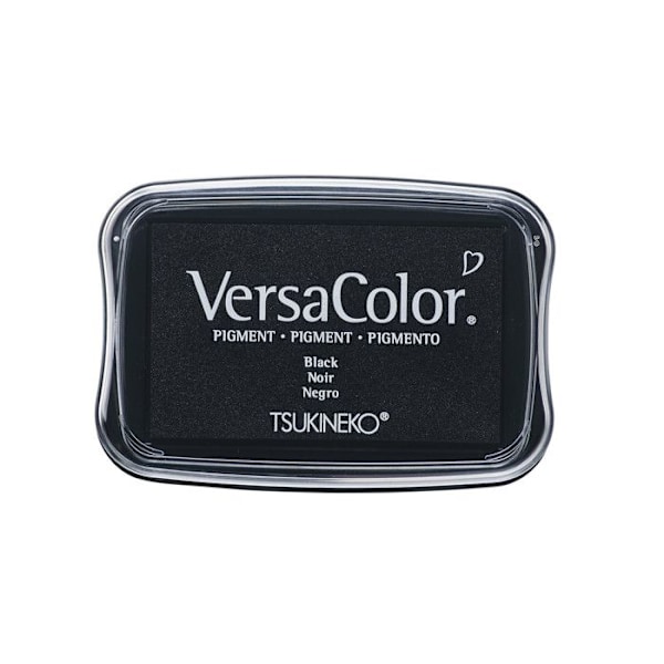 Versa Color Pigmenterad bläckdyna, svart, 9,6x6,3x1,8cm Svart