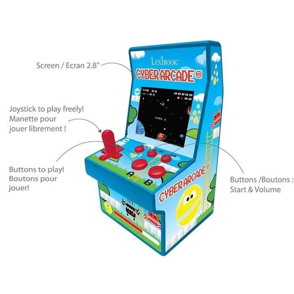 Cyber Arcade® bærbar konsol - 2,8'' skærm 200 spil