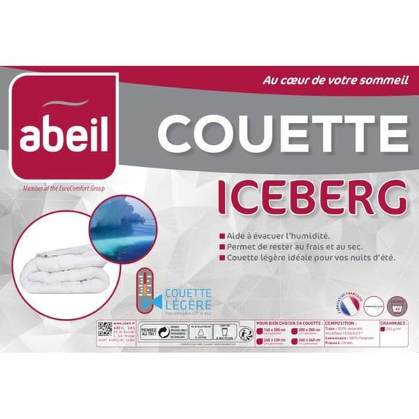 ABEIL Lättviktstäcke ICEBERG 140x200cm Vit