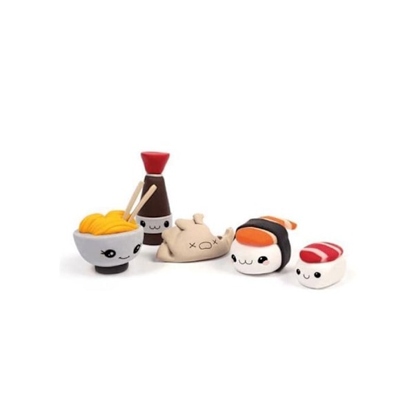 Coffret af polymerler - Min kawaii sushi kuffert Flerfärgad