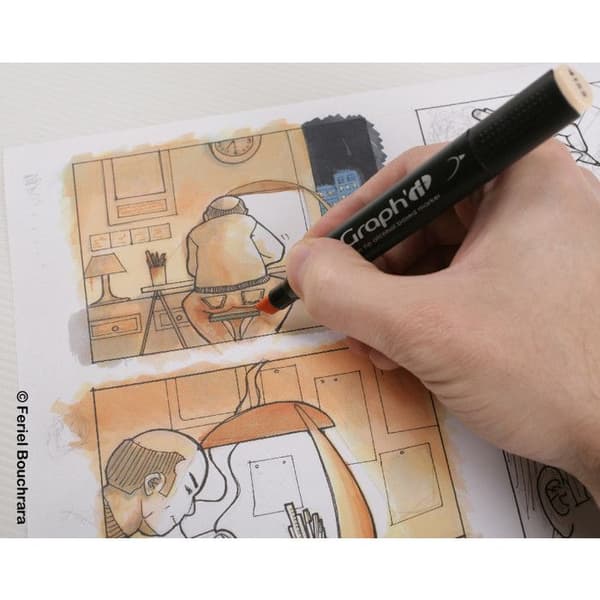 Bloc papir speciel til marker Manga kunstpapir A3