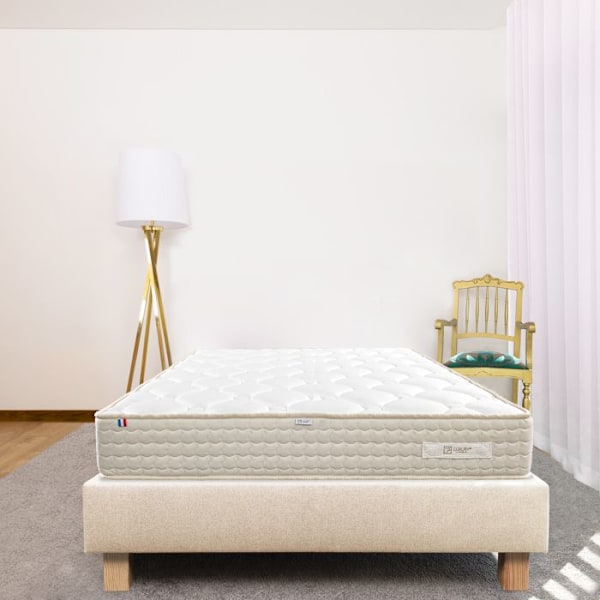 Madrassset 140x200 cm, Sublime, 20 cm, memory foam, fast, sommar/vintersida + beige bas ep20cm Beige