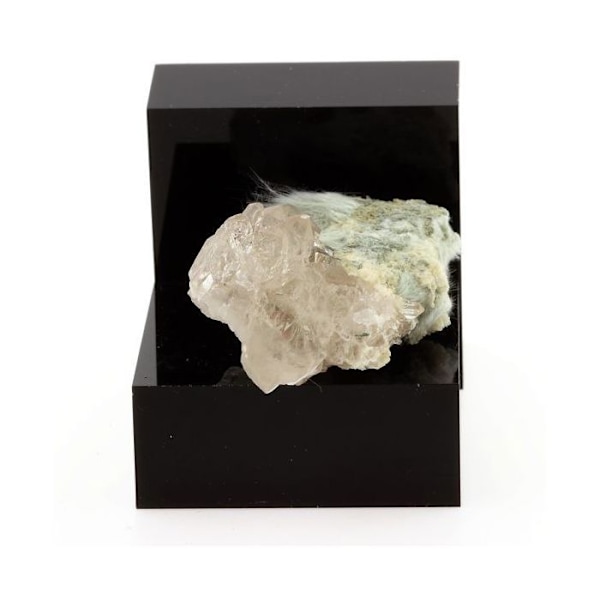 Smoky Quartz and Byssolite 195,6 karat Flerfärgad