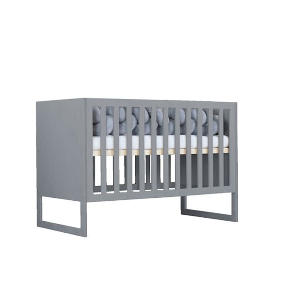 Lit bébé CHRUPPY 60 x 120 cm grå Grå