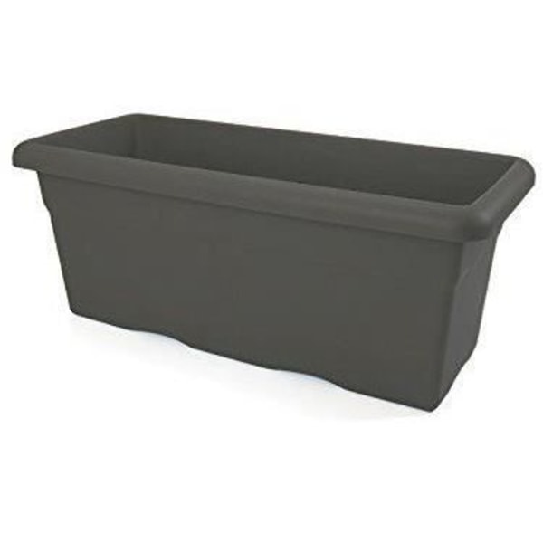 PLASTIKEN Rektangulär kruka - 100 X 44 cm - Antracit Antracit