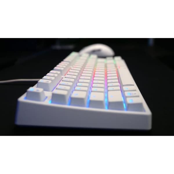 Mechanical gaming keyboard - CHERRY XTRFY K4V2 RGB TKL - TKL format - RGB lighting - White