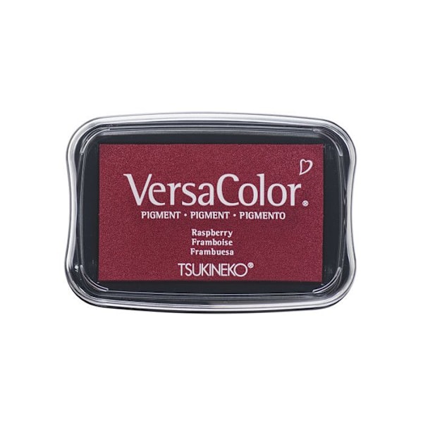Versa Color stempelpude pigmenteret, hindbær, 9,6x6,3x1,8cm Hallon