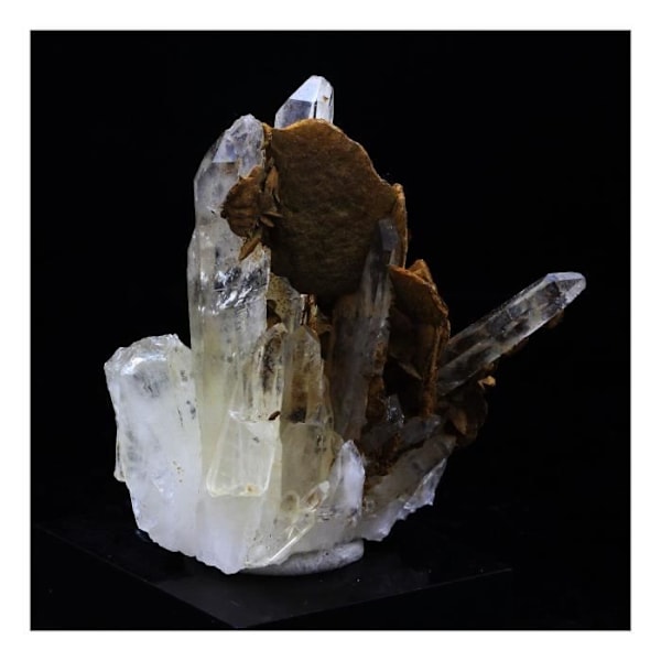 Sten og mineraler - ABIJOUX - Siderite + Kvarts - 93,0 ct - Les Rivoirands, Vizille, Isère, Frankrig