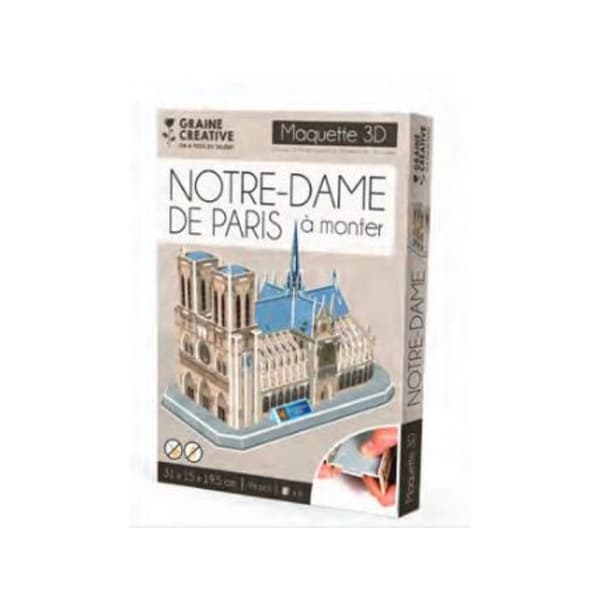 Pusselmodell Notre-Dame de Paris beige