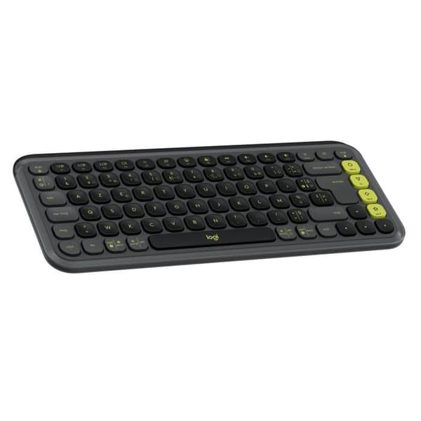Näppäimistö - langaton - Logitech - Pop Icon Keys - AZERTY - Grafiitti