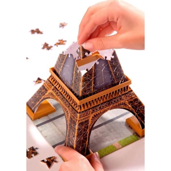 3D Eiffel-torni palapeli - Ravensburger - 216 kpl - ilman liimaa - Arkkitehtuuri ja monumentit Flerfärgad