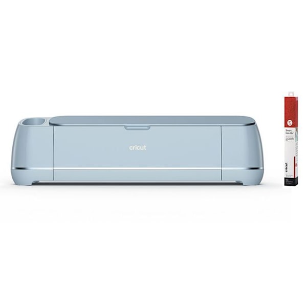 Cricut Maker 3 -leikkuri + punainen kimaltava lämpösiirto 91 x 33 cm Blå