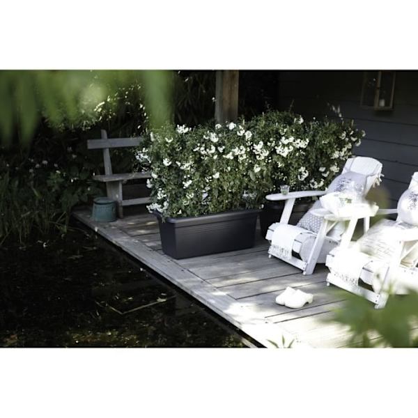 ELHO Green Basics 60 istutuskone - Living Black - Outdoor - XXL - P 29,5 x L 59,2 x K 27,7 cm Lev svart