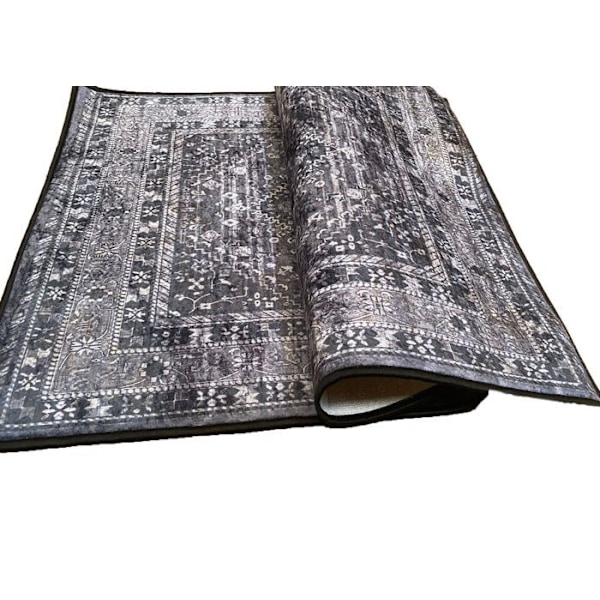Matto - MANI TEXTILE - MAGHREB - Antrasiitti - 160x230 - Moderni - Suorakulmainen Antracit