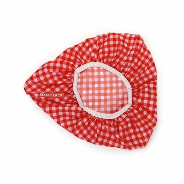Cykelsätesöverdrag - Gingham Print Röd