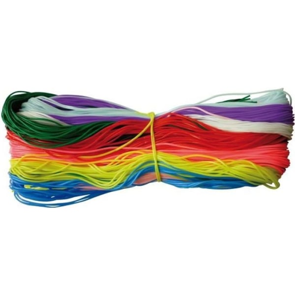 Set med 12 flerfärgade scoubidoutrådar - Kreativt frö