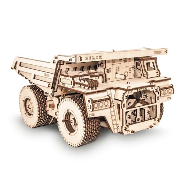 Pienoismalli - Eco Wood Art - BELAZ 75600 - 307 osaa - Puu - Sekä tytöille että poikille - 14 vuotta ja enemmän kastanj