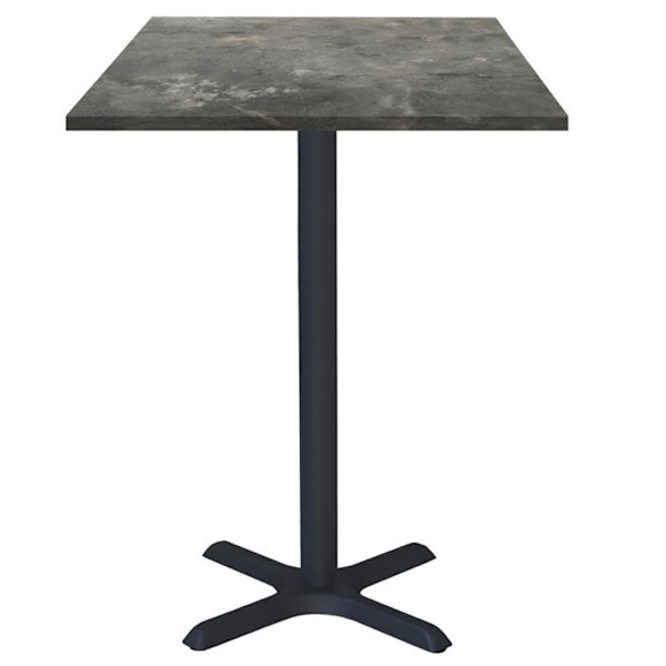 Højt bord 60 x 60 cm - Dina metalsten model Grå