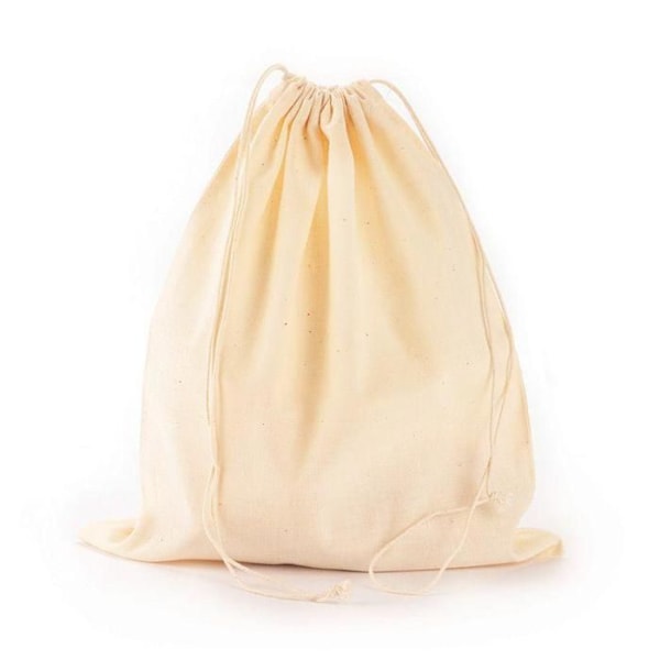 Säck Pochon - Ej specificerad - 240 x 290 mm - Bomull - Vit - Unisex Beige