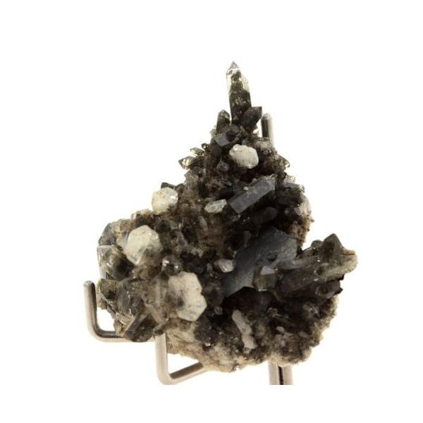Sten og mineraler. Hæmatit, Albit, Kvarts, Klorit. 85,0 ct. Saint Christophe-en-Oisans, Frankrig.