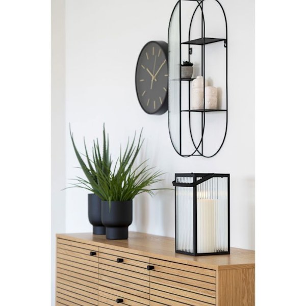 Almonte sort, gennemsigtig lampe. Svart